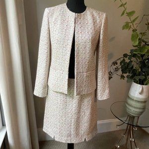 Brooks Brother Sz 4 Tweed Dress Suit